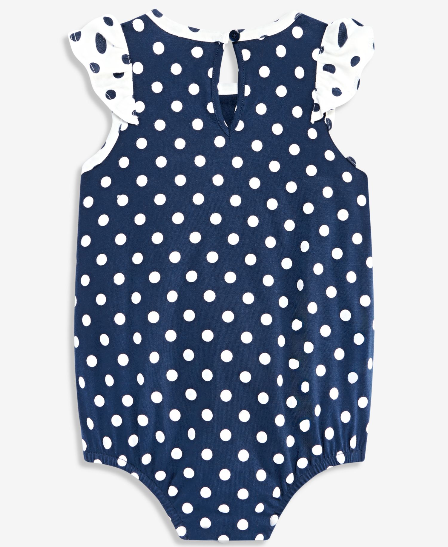 Baby Girls' Dot-Print Sunsuit