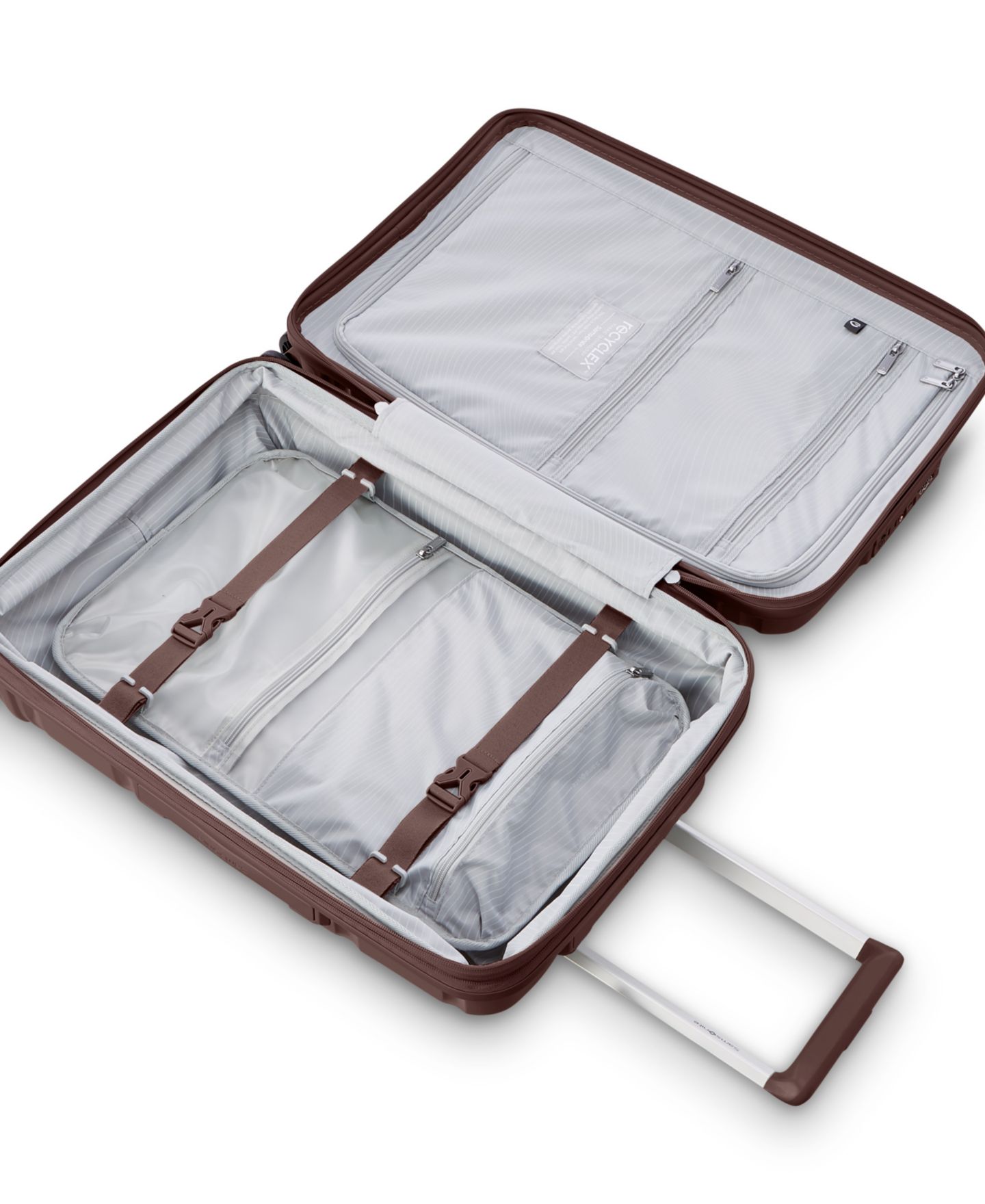 Чемодан Samsonite Outline Pro Carry-On Spinner, цвет: Шоколадный розовато-лиловый — фото 4