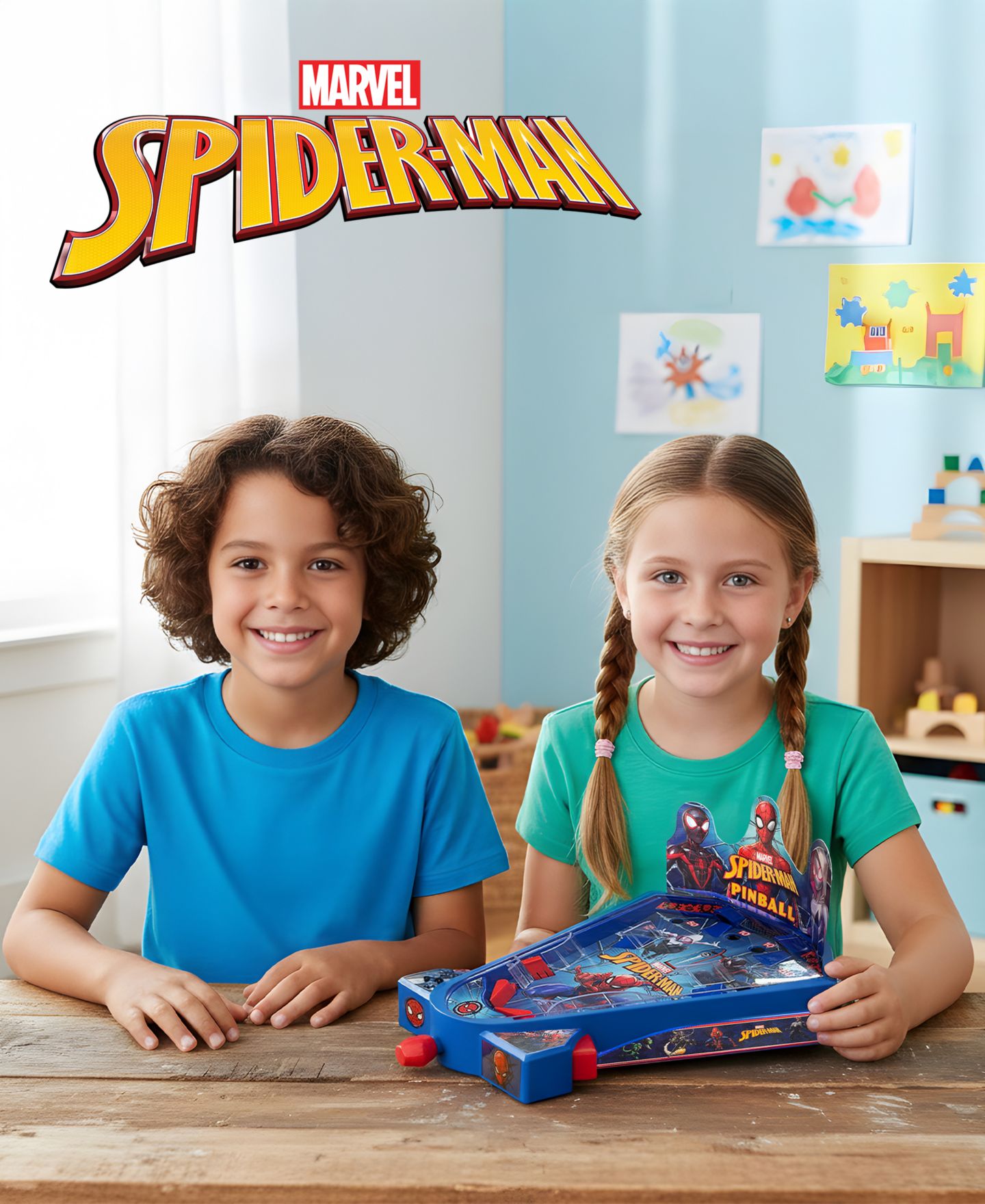 Детская игрушка World Tech Toys Spider-Man Mini Tabletop Pinball Game, Ages 4+ — фото 7