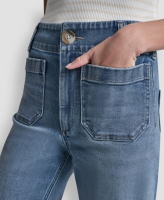 Petite High-Rise Wide Leg Jeans