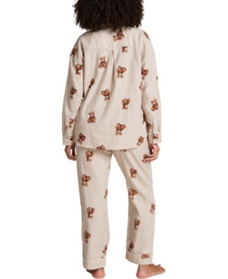 Hunkemoller Women's Jacket Flannel Twill Bear