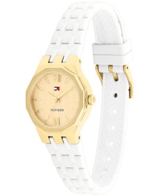Women's Quartz White Silicone Strap Watch, 25mm