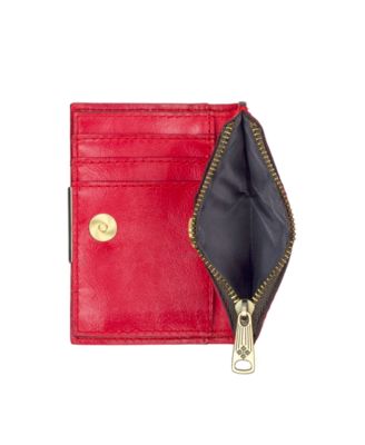 Busalla Leather Bifold Zipper Wallet