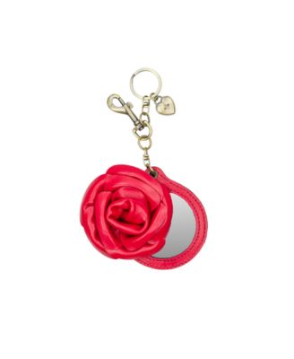 Rose Mirror Bag Charm