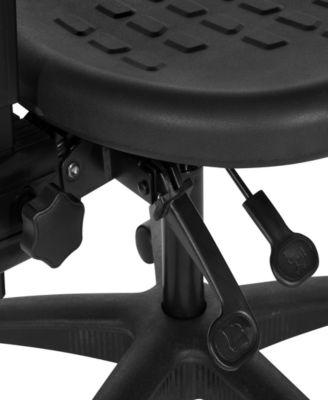 32.25" Metal Self Skinned Urethane Task Chair Seat