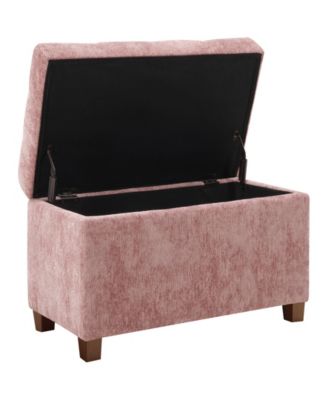 18.25" Fabric Metro Storage Ottoman