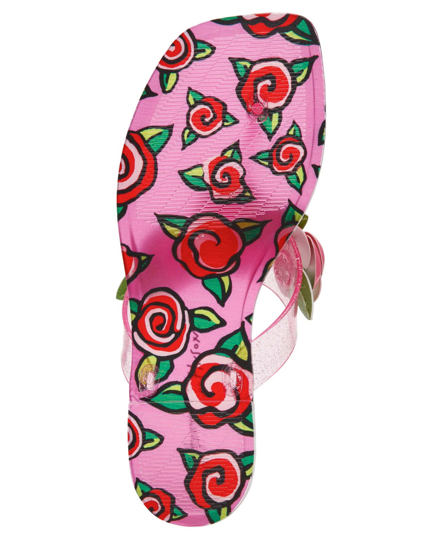 Женские сандалии Betsey Johnson Trenten Rose Jelly Thong, цвет: Фуксия розовый — фото 5
