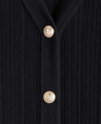 Women's Rib-Knit Long Cardigan