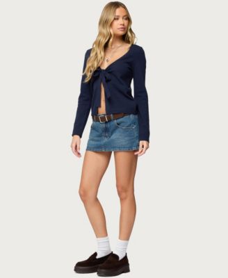 Women's Demi Tie Front Knit Cardigan