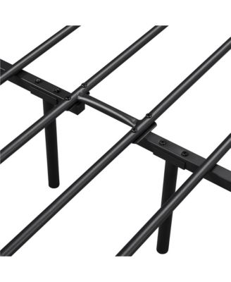 Simple Full Metal Bed Frame with Curved Design Headboard and Footboard