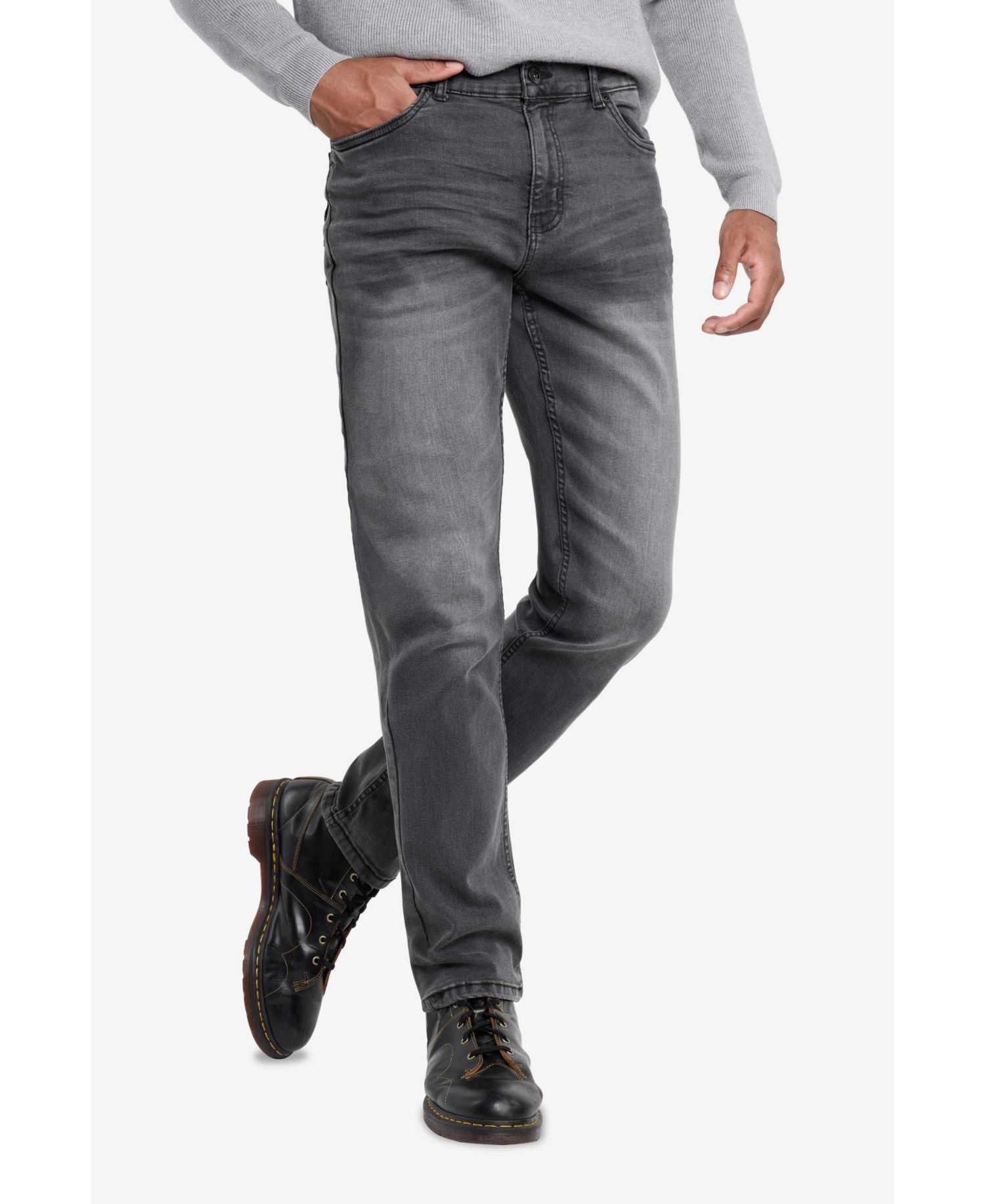 Men's Pieced Pockets Slim Fit Jeans