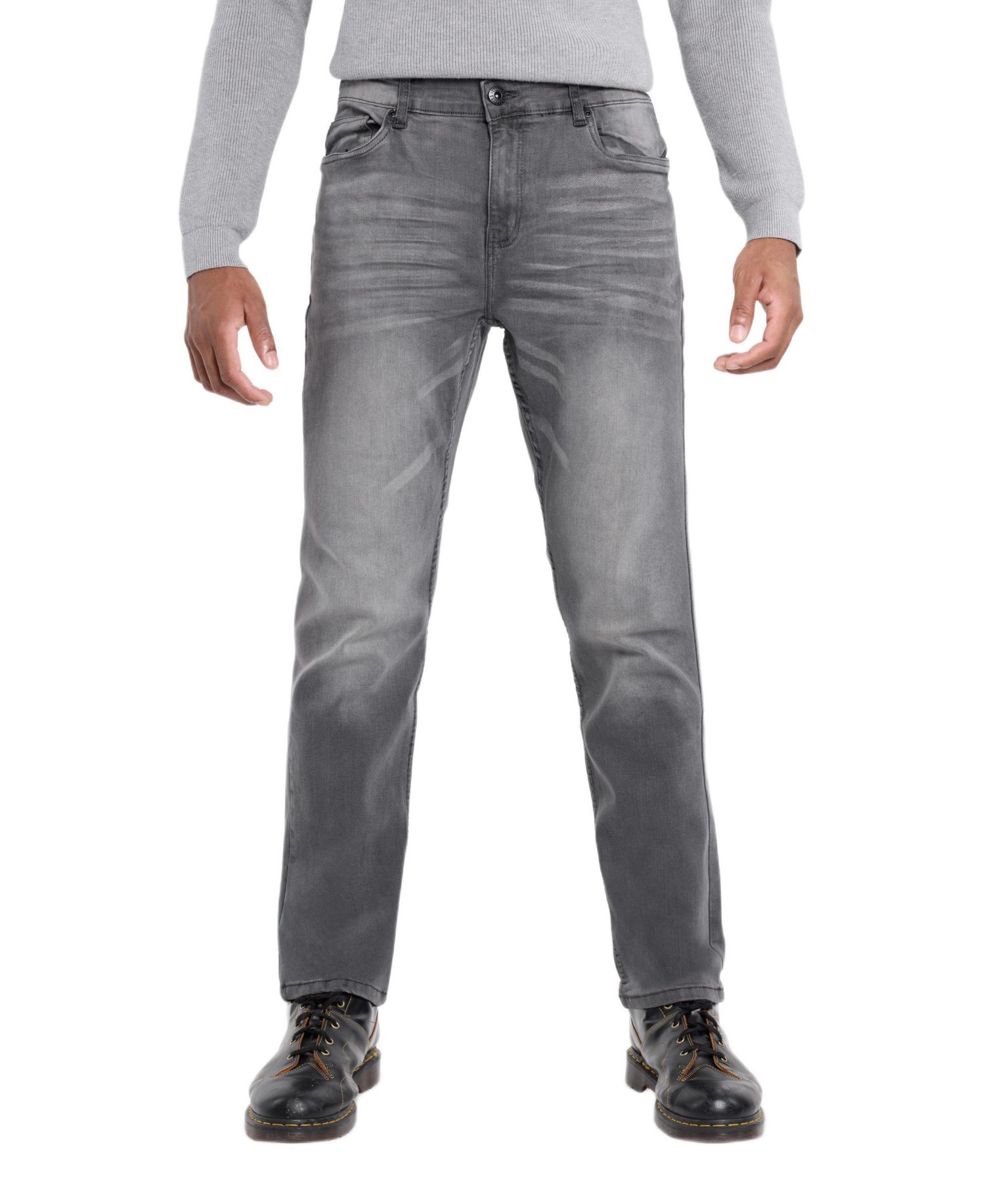 Men's Pieced Pockets Slim Fit Jeans