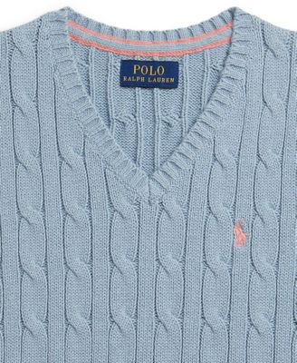 Boys' 2-7 Cable-Knit Cotton Sweater Vest