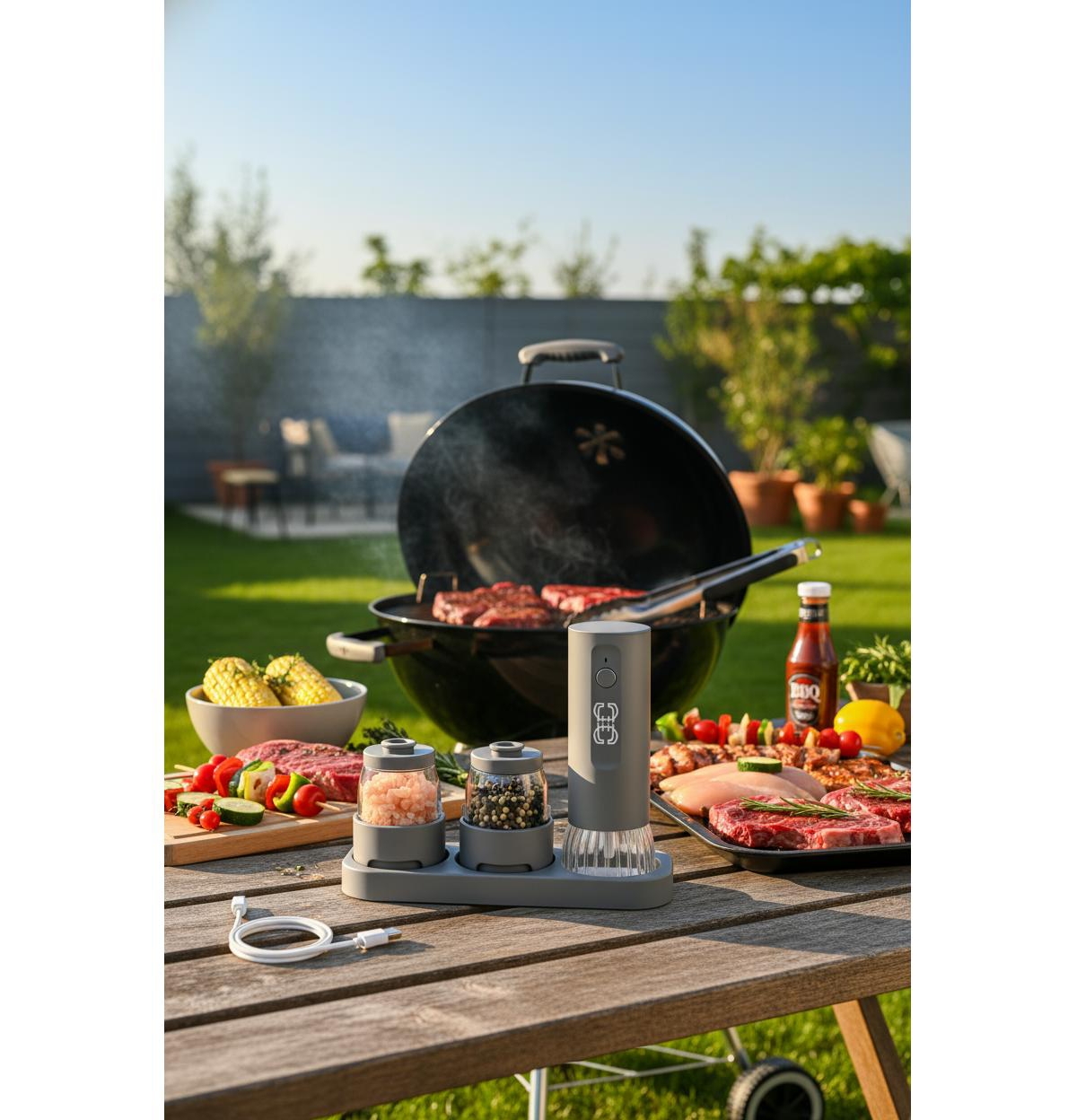 Seamless Outdoors 3 Piece Grillng Herb Mill Grinder