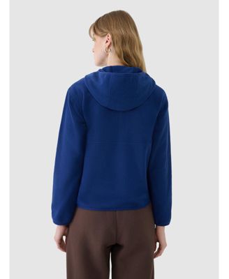 Women's regular hooded fleece - navy blue