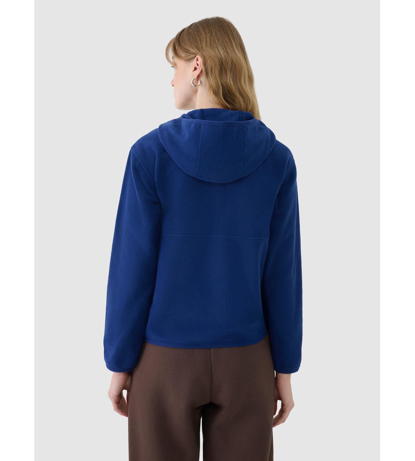 Женский топ 4F Regular Hooded Fleece, цвет: Тёмно-синий — фото 3