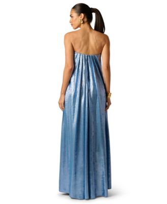 Women's Foiled Strapless Ball Gown