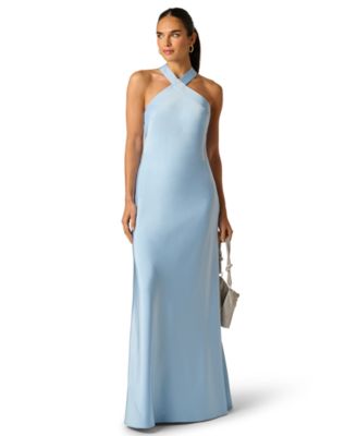 Women's Halter Neck Sleeveless Ball Gown