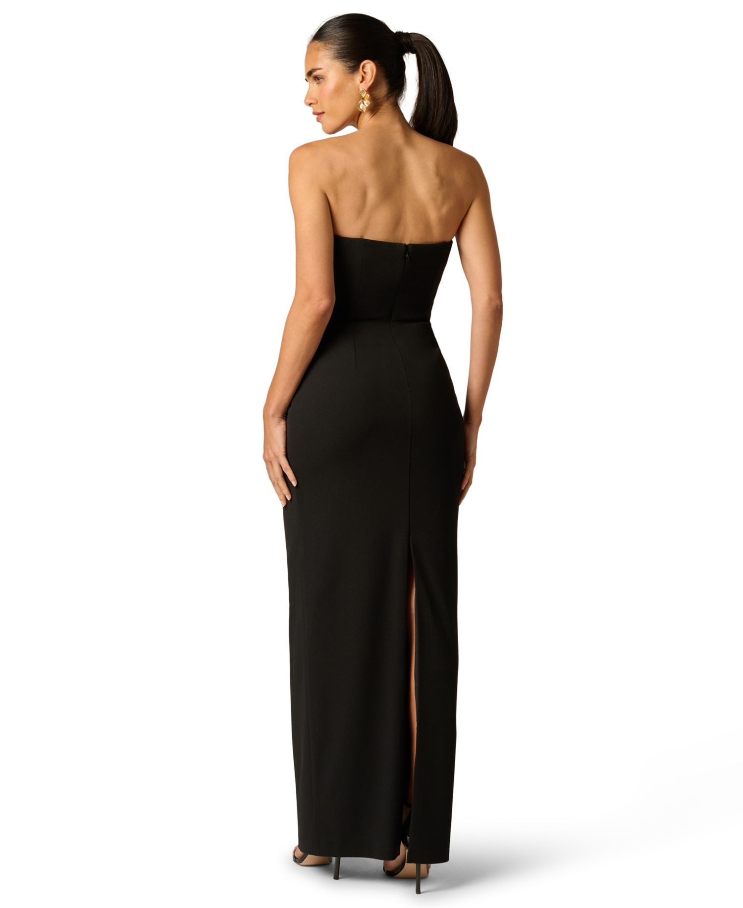 Women's Knit Strapless Ball Gown