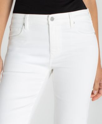 Petite Hannah Mid Rise Crop Flare Jeans