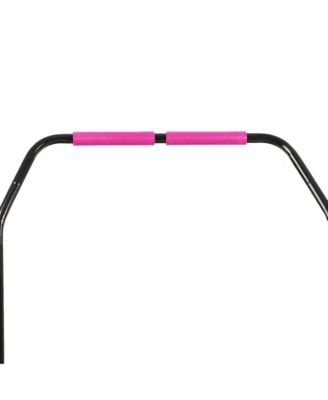 40" Mini Trampoline Fitness Rebounder with Adjustable Handle, Pink