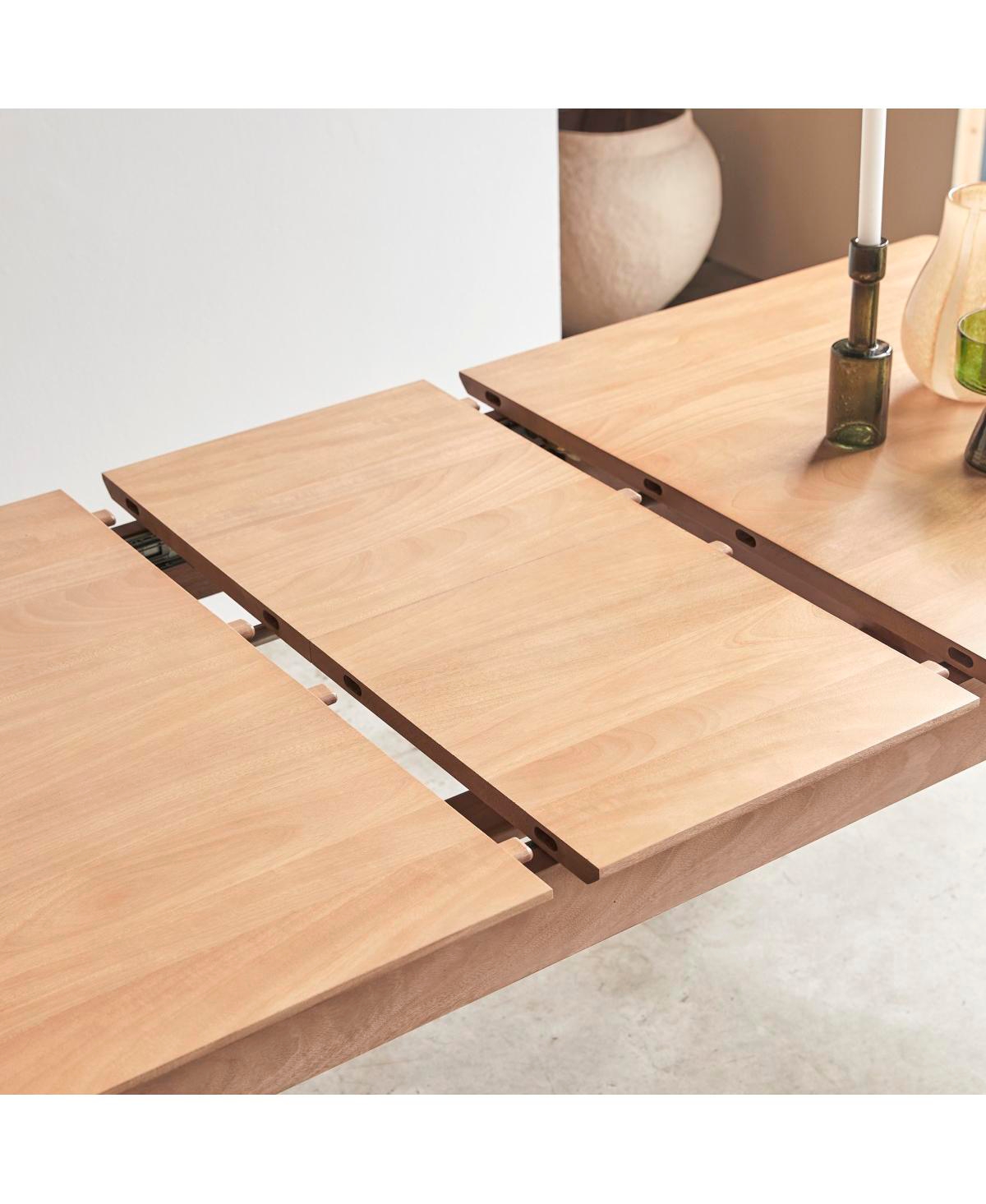 Tikamoon Cloe solid mango wood 190x88 extendable table