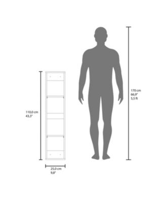Burgaw Bathroom Cabinet, 2 Doors, 4 Shelves