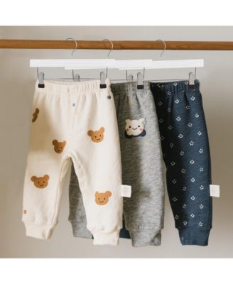 12-Pack Wooden Pants Hangers with Adjustable Clips