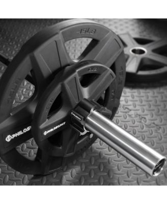 Locking Aluminum Barbell Collars, Anti-Slip 2" Olympic Weight Clamps - Quick Release Collar Clips Pair