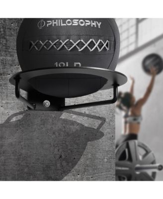 Wall Mounted Exercise Ball Holder, Medicine Ball Storage Shelf