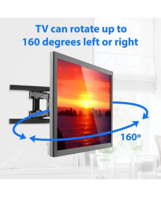 Full Motion TV Wall Mount -  Swivel Bracket fit Televisions from 42" - 70" up to VESA 400 x 600 - Tilt Swing Out Arm - 10' HDMI Cable