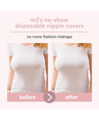 M3 Disposable Nipple Covers for Women | Hypoallergenic & Breathable Nipple Covers | Seamless, Single-Use & Medical Grade, 40 Count