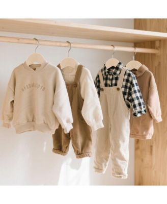 Kids Wooden Hangers with Pants Bar, Baby Solid Wood Clothes Hangers