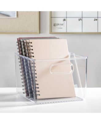 Pantry Storage Bin with Handles - Set of 2 - Clear