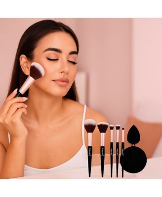 Complete Beauty Tool Kit – 7 Brushes, Blending Sponge & Precision Eyelash Trimmer