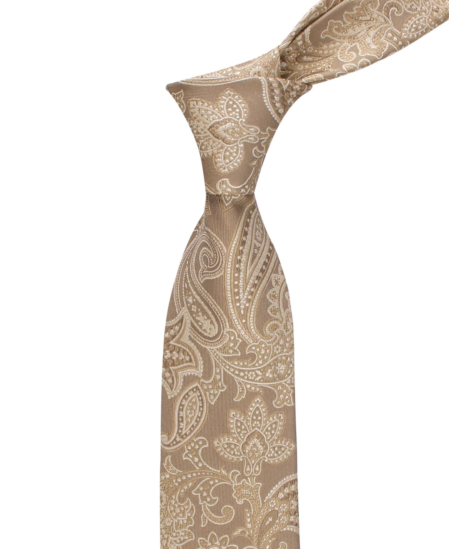 Мужской галстук Tommy Hilfiger Victoria Paisley Tie, цвет: Серо-коричневый — фото 3