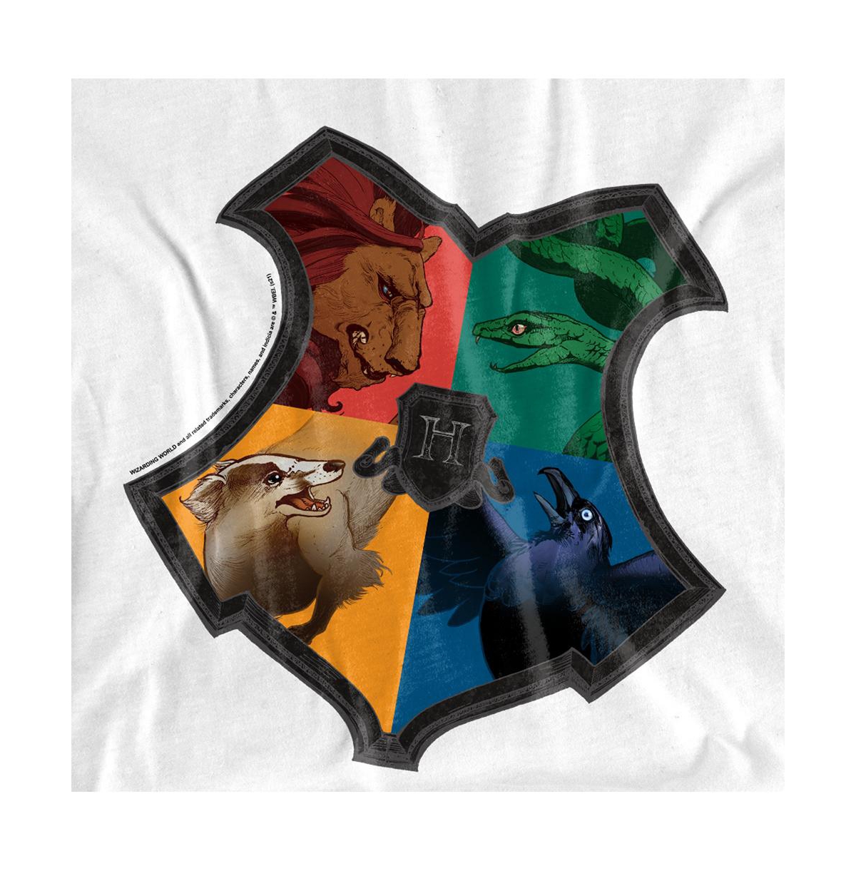 Harry Potter Men's Hogwarts Illustrated Shield T Shirt