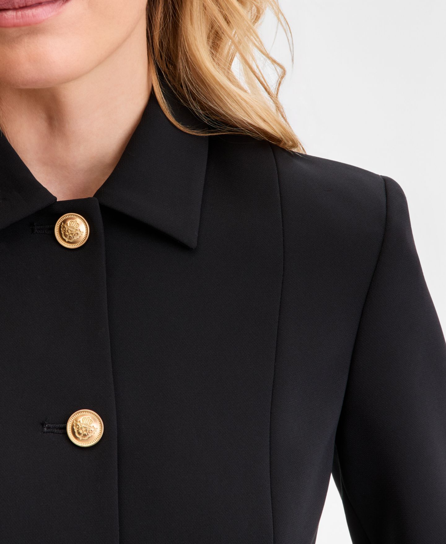 Женский пиджак I.N.C. International Concepts Fitted Blazer, цвет: Глубокий чёрный — фото 3