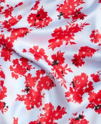 Women's Printed Sleeveless Asymmetrical-Hem Dress