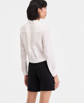 Women's Gathered-Hem Shirt