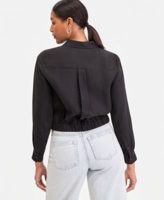 Women's Gathered-Hem Shirt
