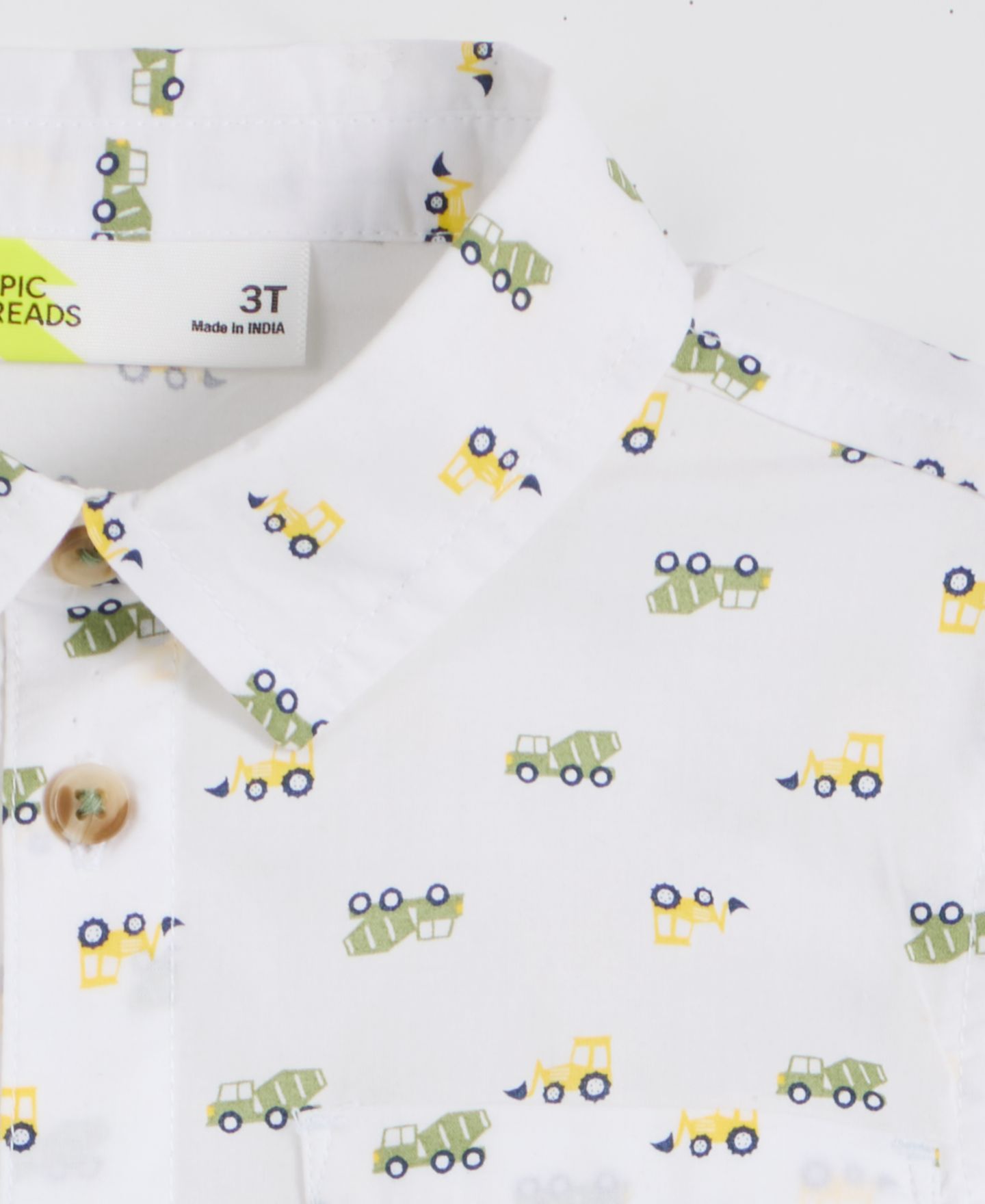 Детский комплект Macy's Epic Threads для малышей: рубашка с принтом и шорты, 12M-5T, цвет: Зелёный — фото 3