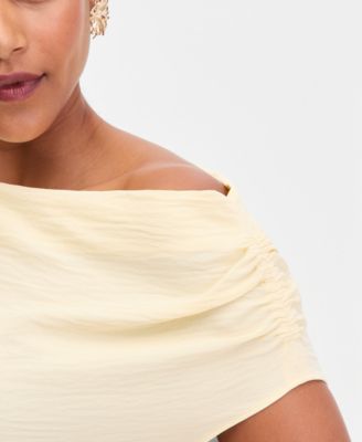 Women's Short Sleeve Asymmetric Blouse