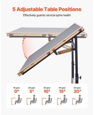 1500-Piece Puzzle Table with Legs 34"x25" Adjustable Height with Drawers