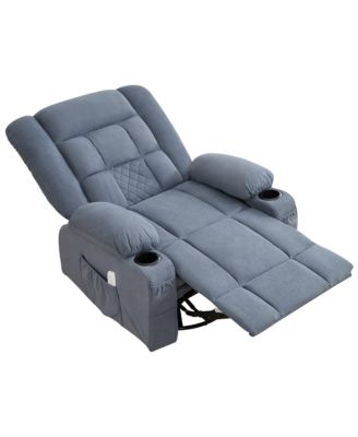 Kneading Massage Rocker Recliner Chair with 4-Point 3D Kneading Massage and Heat for Living Room with Rocking Function