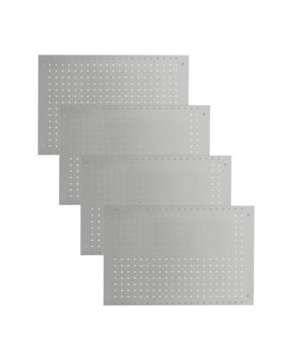 24"x16" Pegboard Wall Organizer 128 PC Kit, Gray