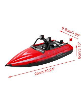 2.4GHz RC Jet Speedboat, 10 mph High-Speed Racing Boat with Safe Enclosed Propeller