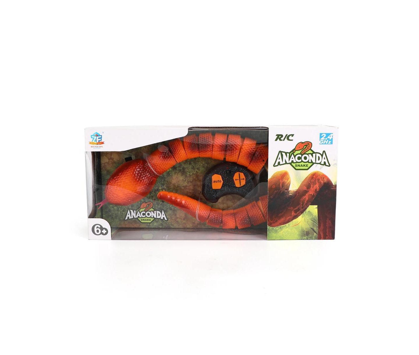 Детская игрушка Bruce & Shark Realistic 2.4GHz Remote Control Snake Toy, цвет: Оранжевый — фото 8