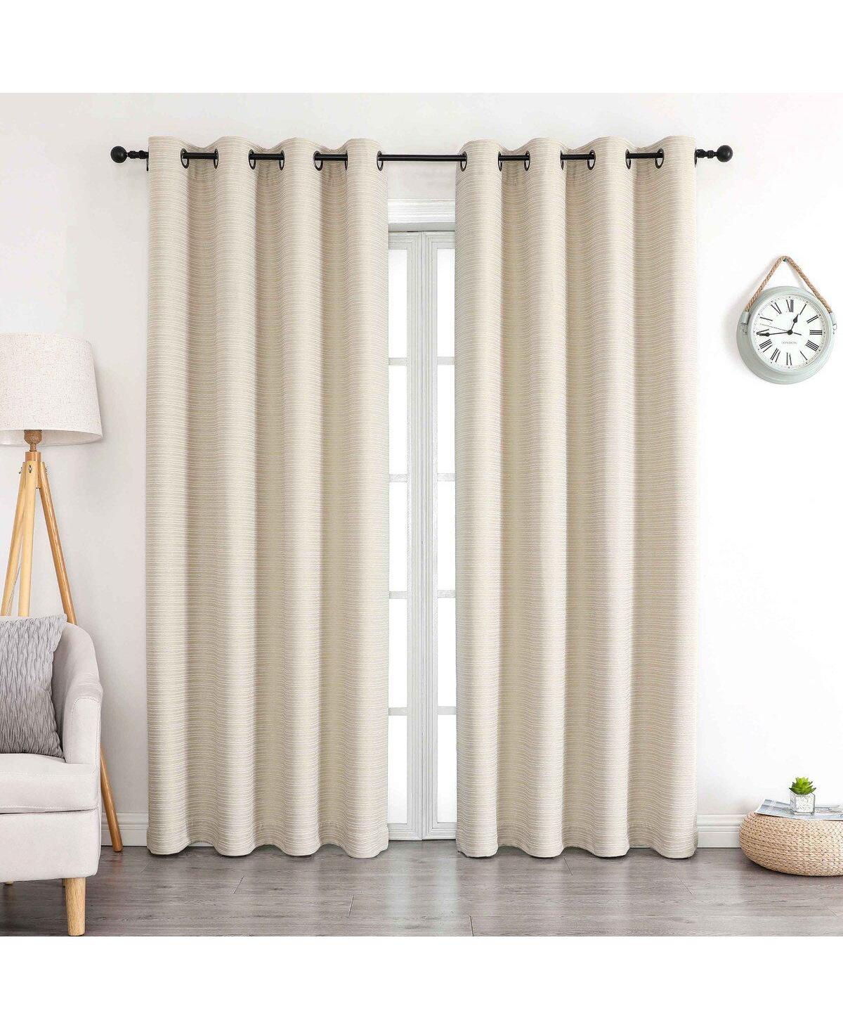 Kate Aurora 1 Piece Hotel Room Darkening Grommet Top Window Curtain Panel