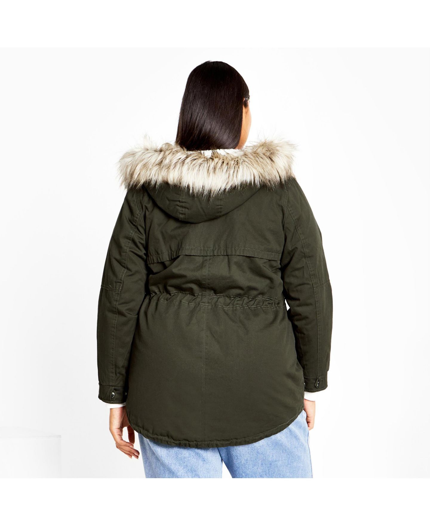 Женская куртка CITY CHIC Plus Size Explorer, цвет: Хаки — фото 2